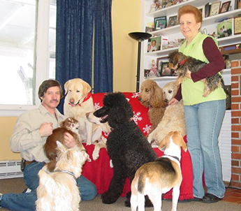 George & Susan Clark With Dogs
